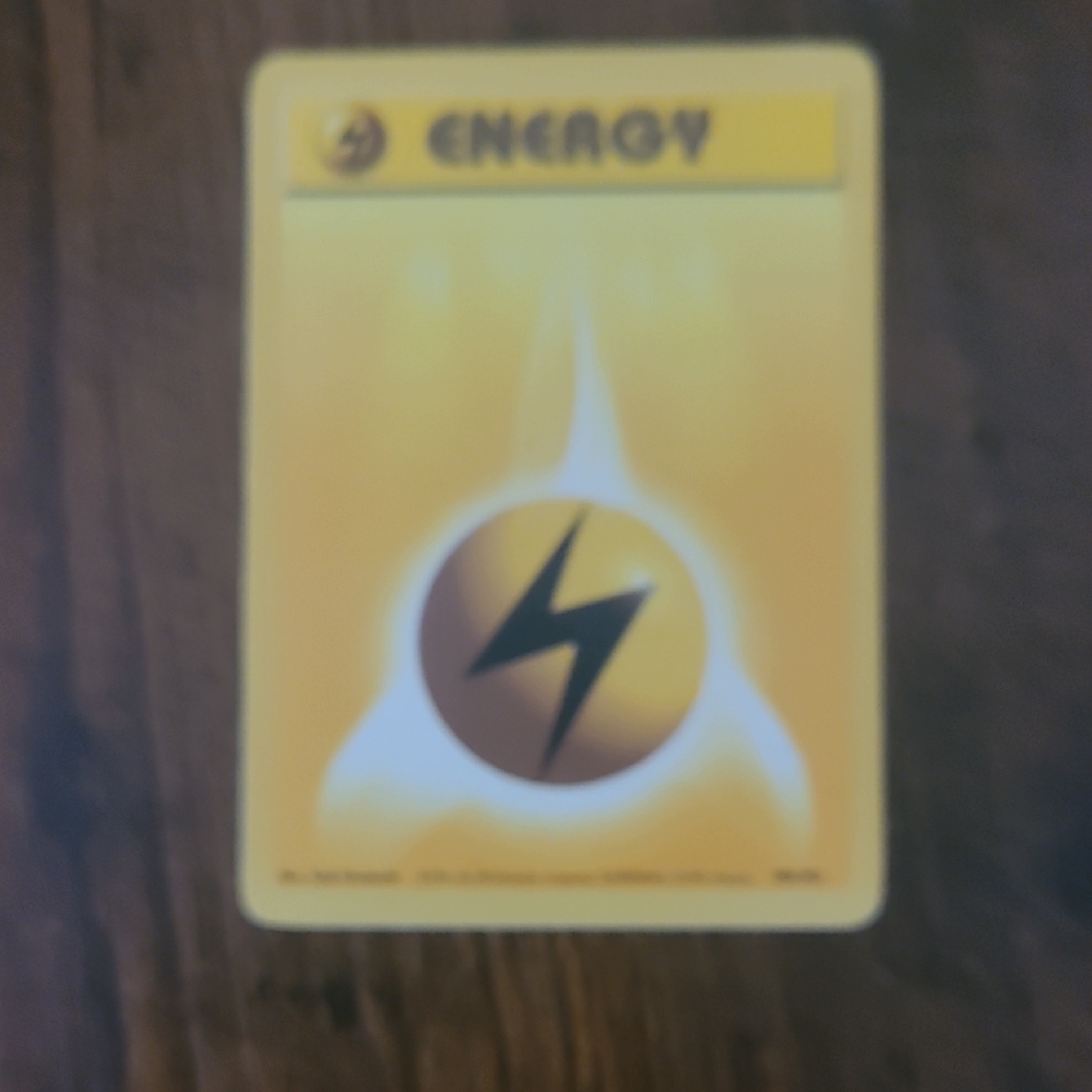 Yellow Energy Pokemon Card
